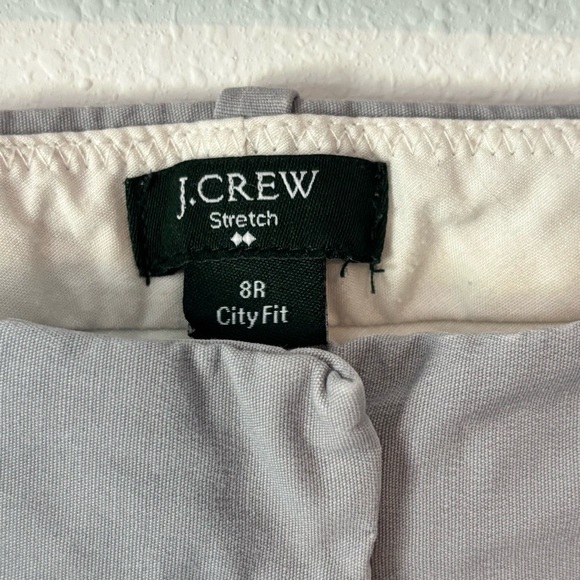 Womens J. Crew City Fit Gray Straight Leg Pants Size 8 - Picture 3 of 6